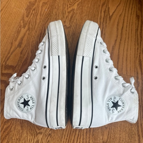 Converse Chuck Taylor Hi Lift Sneakers Womens 8.5 White - Picture 6 of 9